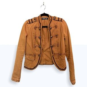 Brown blazer military jacket